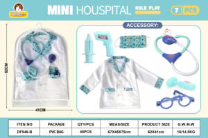 Recién llegado, ropa <span class=keywords><strong>de</strong></span> <span class=keywords><strong>carrera</strong></span> para niños, vestido <span class=keywords><strong>de</strong></span> <span class=keywords><strong>cirujano</strong></span>, conjunto <span class=keywords><strong>de</strong></span> médico, disfraz <span class=keywords><strong>de</strong></span> Cosplay para niños - Product Image 6