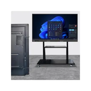 5K 8G RAM 256G SSD Mini OPS PC 75 "86" Inch Interactive Board All In 1 Touch Screen Computer Flat Panel PC For Blackboard