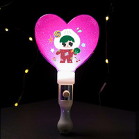 Bâton lumineux en plastique personnalisé sur le thème de la série thaïlandaise GMMTV, avec lumière LED clignotante en forme de cœur pour les concerts et les roadshows Kpop