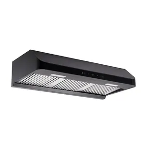 High Quality 90cm Stainless Steel Touch control Cooker hood Kitchen Smoke Absorbing Smart Range Hood Ventless