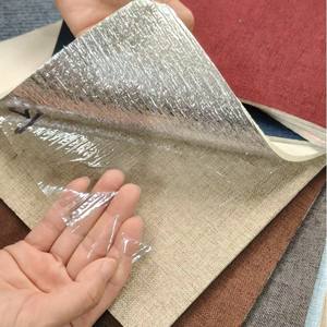 Luce di lusso ispessita di lino tessuto <span class=keywords><strong>da</strong></span> <span class=keywords><strong>parete</strong></span> geometrico TV morbido soggiorno asilo carta <span class=keywords><strong>da</strong></span> parati <span class=keywords><strong>adesivi</strong></span> murali - Product Image 4