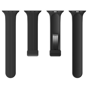 Cinturino in Silicone di lusso traspirante formato 22mm compatibile con per <span class=keywords><strong>Apple</strong></span> <span class=keywords><strong>Watch</strong></span> <span class=keywords><strong>Ultra</strong></span> IWatch 8 per <span class=keywords><strong>Apple</strong></span> S9/7/6/5/4 chiusura magnetica - Product Image 2