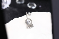 Toposh 316l chirurgisch edelstahl trendig sex kristall bauchnabel banane stilvoll bauchnabel ring piercing