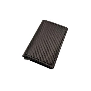 Porte-cartes d'affaires en PU pour homme <span class=keywords><strong>Beavis</strong></span>, exclusivité transfrontalière, antivol, ultra-fin, RFID, éjection automatique, fermeture éclair, géométrique - Product Image 5