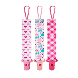 12'li Paket BPA İçermeyen Premium Polyester Emzik Klipsleri 25.5cm Bebek Tutucu Seti Kız ve Erkek Çocuklar için Çoklu Tasarım Klipsler (Çok Renkli) - Product Image 4