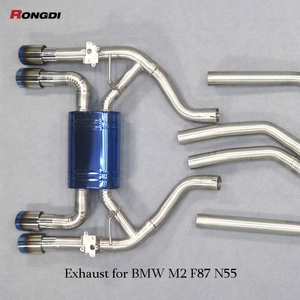 Système d'échappement à soupapes Rongdi Catback en titane Valvetronic pour M2C F87 N55 2016-2019 Haute performance 1,5 mm brossé - Product Image 6