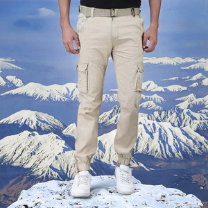 Men's 100% Cotton Softshell Winter <b>Pants</b> Waterproof Windproof <b>Thermal</b> Fleece Lining Mid Waist Long Trousers for Skating Skiing - Product Image 3