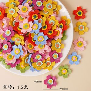 Ciondoli in resina Cabochon con fiori a cinque petali alla rinfusa di CHENXI accessori per decorazioni per la casa - Product Image 4