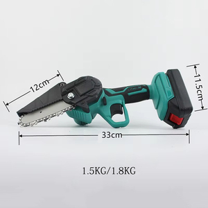 เลื่อยโซ่ยนต์ไร้สายลิเธียมไอออน 21V แบบชาร์จไฟได้ 2AH ขนาดกะทัดรัด พกพาสะดวก สำหรับงาน DIY ตัดไม้ในบ้านและนอกบ้าน - Product Image 2