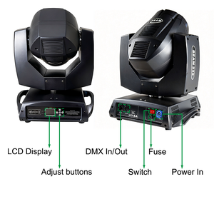Grace Good Price Dj 230 <span class=keywords><strong>Beam</strong></span> Moving Head <span class=keywords><strong>7R</strong></span> <span class=keywords><strong>230W</strong></span> Sharpy - Luz Móvil para Escenario - Product Image 5
