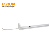 Support de lampe fluorescente LED raccordable avec boîtier métallique pour tube simple ou double de 60 cm et 120 cm, FLT-FIXTURE