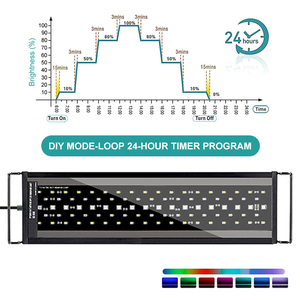 Luz inteligente IP68 de 120cm para tanque de peces de agua dulce, luz LED de acuario de espectro completo con controlador de temporizador - Product Image 3