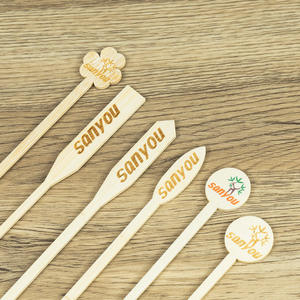 Bastoncini da tè in bambù usa e getta personalizzabili con logo, a basso MOQ, del marchio <span class=keywords><strong>San</strong></span> You, accessori per tè salutari - Product Image 6