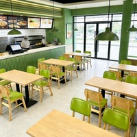 Vente en gros d'usine OEM ODM : Ensemble de mobilier de luxe confortable pour restaurants, cafés, salons de thé, comprenant table et chaises