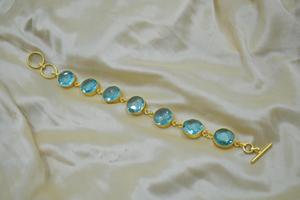 ชุดเครื่องประดับกำไลข้อมือหินดีไซน์เนอร์ชุบทองคำแท้ งานแฮนด์เมด สินค้าขายดี กำลังเป็นที่นิยม สำหรับเด็กผู้หญิงและสตรี ราคาขายส่ง - Product Image 3