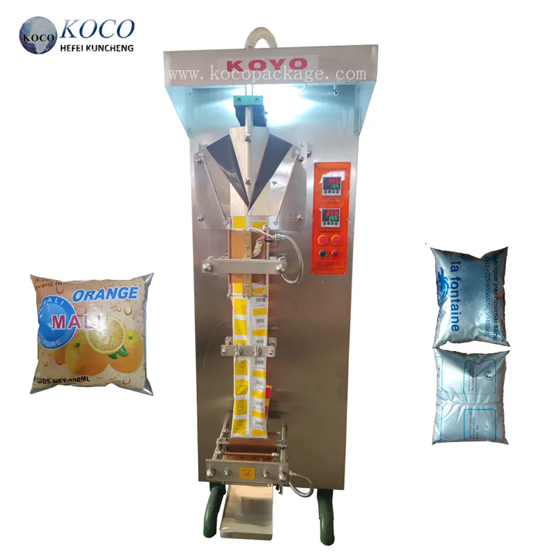 KOYO marca Liquid Bagging Packing Machine para água pura Água Potável Sachet Produce Line fábrica