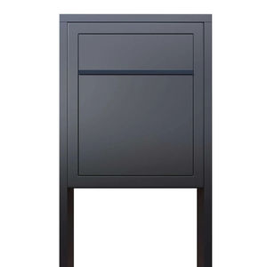 <span class=keywords><strong>Boîte</strong></span> aux lettres extérieure moderne JH-Mech, facile à nettoyer, avec fente à courrier dissimulée, sans poignée, en métal antirouille, surface résistante aux rayures - Product Image 2