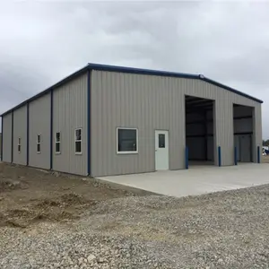 Materiais De Metal Industrial de Construção pré-fabricada Galpão Do Hangar Planta Oficina de Estrutura de Aço de Construção Do Armazém