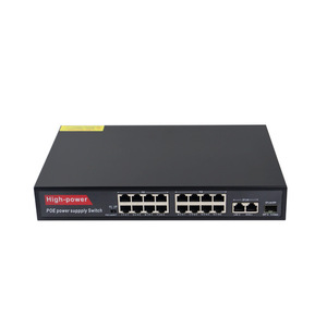 High-power PoE <b>Switch</b> 24 Ports Gigabit Ethernet 10/100/1000Mbps 52V Power Supply Security Monitoring <b>Network</b> <b>Switch</b> - Product Image 4