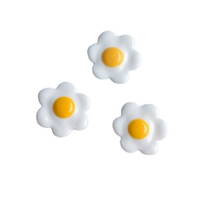 Trứng Chiên nhựa quyến rũ bánh mì nướng flatback cabochons scrapbooking tóc Clip DIY phụ kiện trang trí - Product Image 5