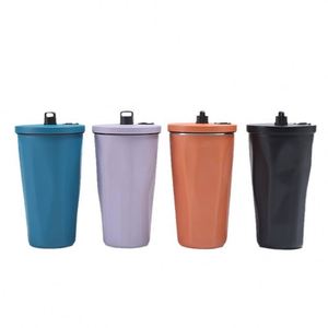 Custom Logo Stainless Steel Tumbler With Lid Vacuum Insulated Ice <b>Coffee</b> Cup With Straw for Ice Collapsible Water <b>Bottle</b> - Product Image 1