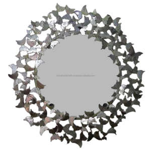 หัตถกรรม Butterfly Design เหล็กตกแต่งติดผนัง,กระจกแขวนผนังสำหรับห้องรับแขกห้องนอนห้องน้ำทางเดิน - Product Image 2