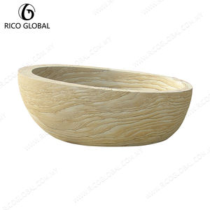 Option baignoire confortable baignoires en pierre solide grès minimaliste - Product Image 4