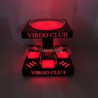 Logo personnalisé LED lumineux fruits légumes plateau de service LED brillant assiette de fruits restaurant hôtel fête de mariage bar boîtes de nuit
