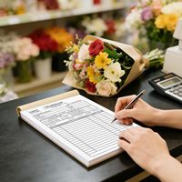 Carnet de factures personnalisé avec logo, carnet de reçus autocopiants NCR 2 ou 3 feuillets, formulaires de bons de commande, fabricant, grossiste, fournisseur OEM