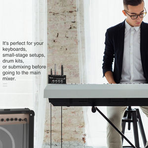 Table de mixage audio professionnelle alimentée <span class=keywords><strong>Fifine</strong></span> N5, amplificateur audio 4 canaux, mini amplificateur, amplificateurs stéréo - Product Image 3