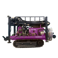 Plateforme de forage hydraulique pour puits d'eau, machine de forage de puits d'eau souterraine portable de 200 m de profondeur