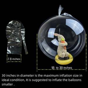 بالونات بوبو شفافة بفتحة واسعة لعيد الحب وأعياد الميلاد وحفلات الزفاف والمناسبات الأخرى - Product Image 2