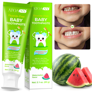 ATOANY <span class=keywords><strong>Dentifrice</strong></span> pour Bébés Herbal Naturel sans Fluorure Marque Privée Soin Buccal Goût Pastèque <span class=keywords><strong>Dentifrice</strong></span> Enfant pour Gencives Sensibles - Product Image 4
