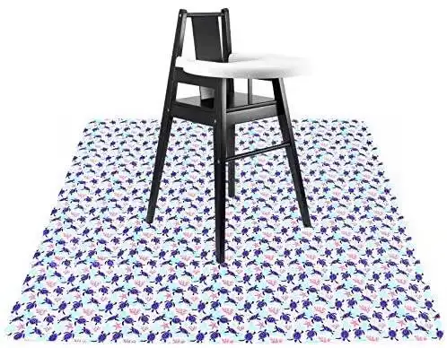 Fashion High End Mats For Under High Chair Polyester Material Anti Slip Baby Game Mat