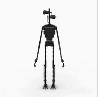 Best-seller transfrontalier MOC : Ensemble de construction de robot mécha noir en petites pièces, jouet décoratif