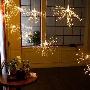 200 Lichter Feuerwerk LED Lichterkette Kupferdraht Starburst Lichterketten mit 8 Modi Weihnachts baum dekoration Weihnachts lieferant