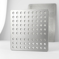 Plaque en acier inoxydable perforée par électroérosion à fil CNC de précision 304 316, taille personnalisée, tôle métallique industrielle perforée pour filtration