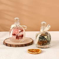 Diffuseur d'huiles essentielles en verre écologique naturel de 100 ml, parfum d'ambiance longue durée, rafraîchisseur d'air, cadeau exquis