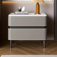 Table de chevet bon marché en gros avec 2 tiroirs, chambre à coucher, maison, mobilier moderne de luxe, designer, en bois, table de nuit pour hôtel