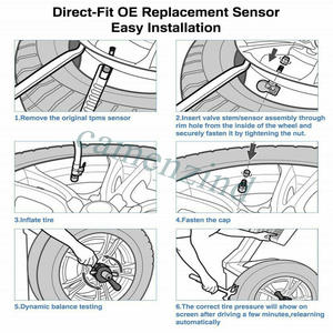 하이 퀄리티 OE # A0009050300 타이어 공기압 모니터링 시스템 TPMS 센서 MECEDES C a B CLA GLA 클래스 W176 433MHZ - Product Image 5