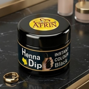 Henna Afrin en Polvo para Teñir al Instante, Color Negro, Tinte de Henna Oscura, Henna Natural en Polvo, Aceite para Hacer Conos, Tinta para Tatuajes con Aroma Intenso - Product Image 4