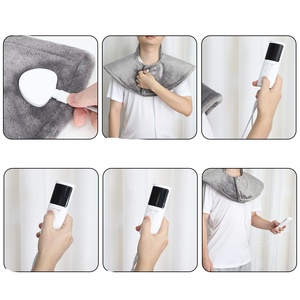 Châle chauffant pour les épaules et le cou avec niveaux de température et minuteurs – Coussin chauffant pour la maison et le bureau - Product Image 3