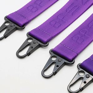 Personalized Premium Souvenirs of Financial Companies Wholesale Custom High Quality Jacquard Nylon <b>Key</b> Holder <b>Lanyards</b> - Product Image 2