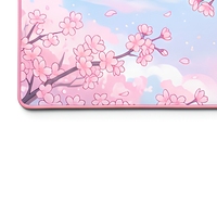 Tapis de souris de jeu Anime Cherry Blossom, tapis de bureau doux en micro-tissu, surface tissée antidérapante, design personnalisé