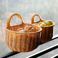 Pots de plantation en fibre de noix de coco Extra Large plante macramé rideau suspendu marque privée paniers muraux demi-rond panier fausse fleur