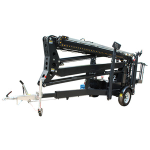 Portable Folding Arm Aerial Lift Towable <strong>Work</strong> <strong>Platform</strong> for Building Cleaning and Maintenance - Product Image 3