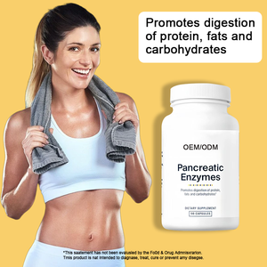 OEM enzimi pancreatici 1000mg pancreatina digestione integratore proteasi amilasi lipasi enzimi digestivi capsule - Product Image 3