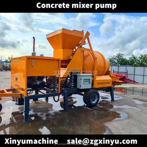 Bomba mezcladora de cemento con motor diésel JBS40 Máquina mezcladora de hormigón móvil Bombas de hormigón 40m3/H Bomba mezcladora de hormigón - Product Image 3