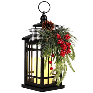 Lanterne à bougie en métal de qualité supérieure, faite à la main, anti-rouille, avec revêtement en poudre, résistante à la chaleur, différentes tailles, décoration de la maison, Noël - Product Image 1