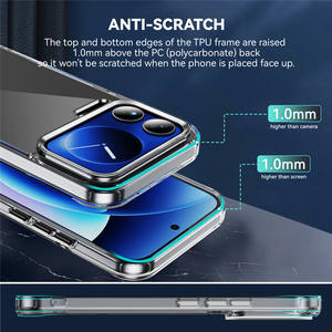 <span class=keywords><strong>Custodia</strong></span> <span class=keywords><strong>Protettiva</strong></span> Trasparente Antiurto in TPU PC per <span class=keywords><strong>Smartphone</strong></span> Xiaomi 17 Pro Max 17 Ultra - Product Image 4